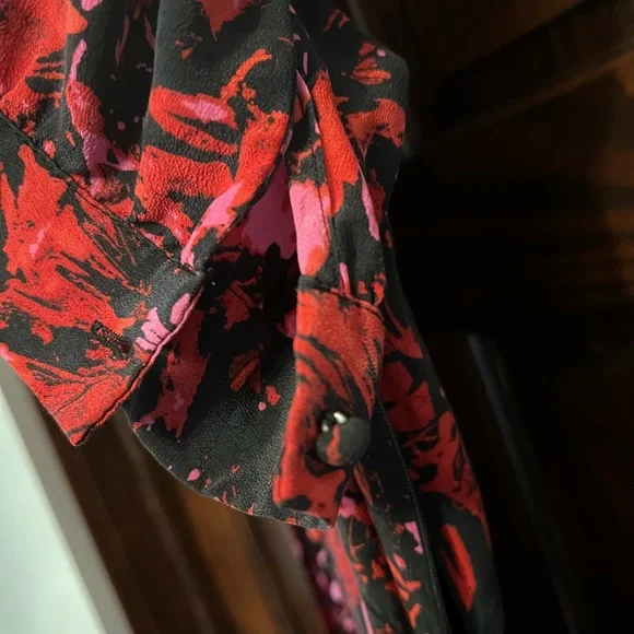 Kooples Mid Length Multi Color Button Down Side zip Size 2 (Medium) - Picture 5 of 10